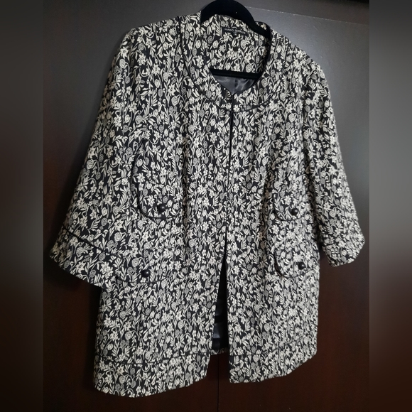 Mario Serrani Floral Print Blazer Jacket - Picture 3 of 12